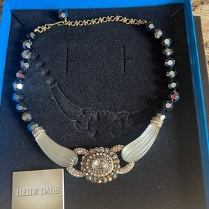 Vtg Heidi Daus "Collector's Edition" 2-in-1 convertible statement necklace NIB